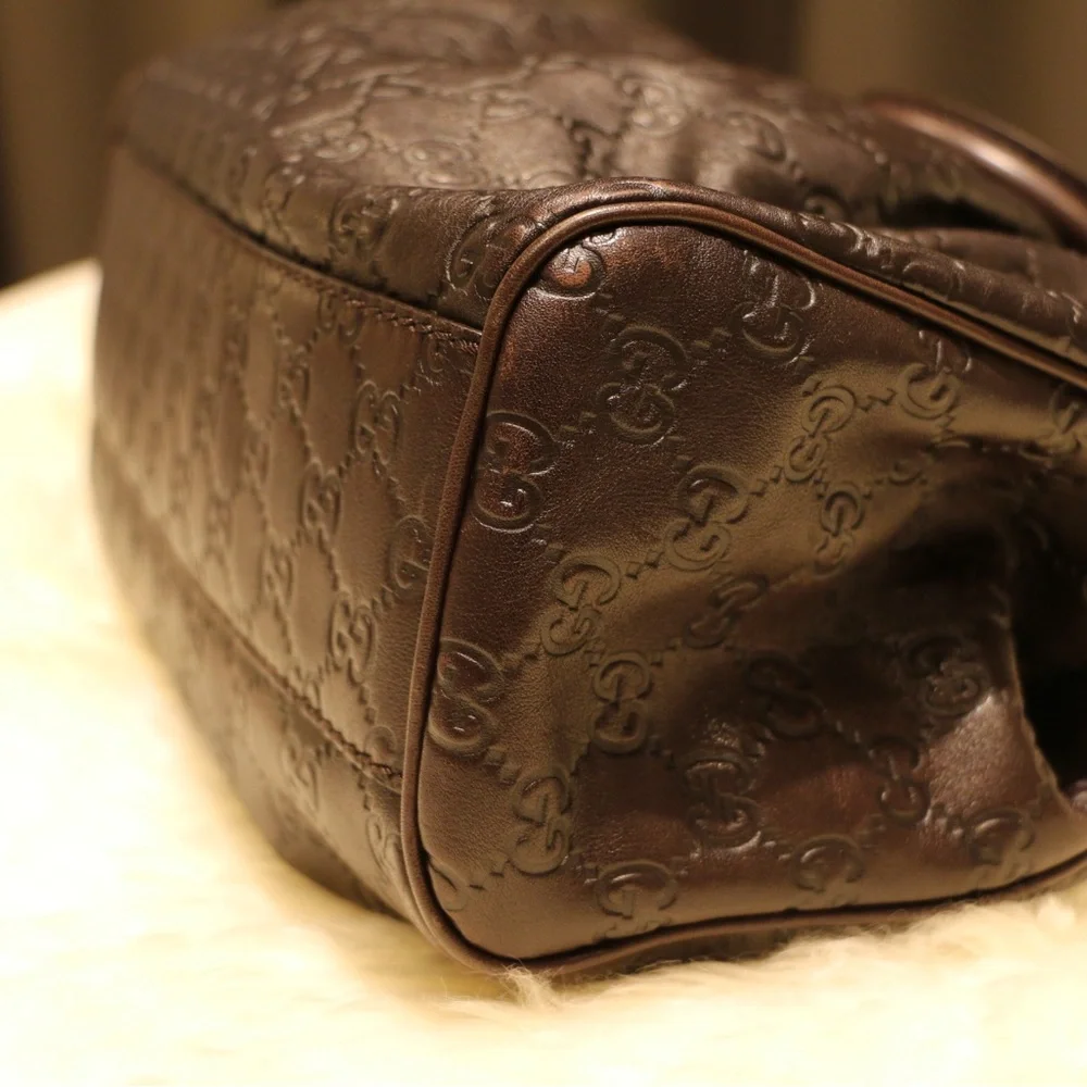Gucci Brown Leather Sukey Hobo Bag - Picture 9 of 14